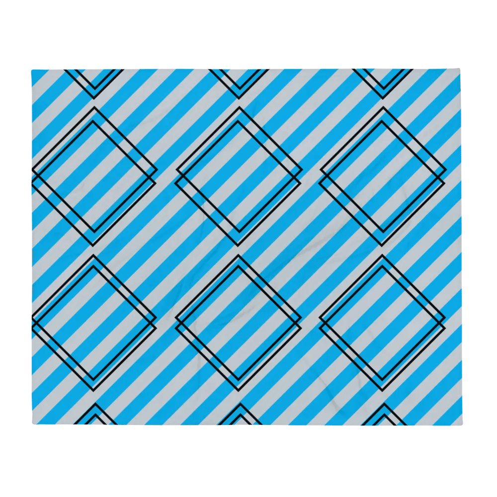 Double Diamond And Stripes Patterned Blanket product image (2)
