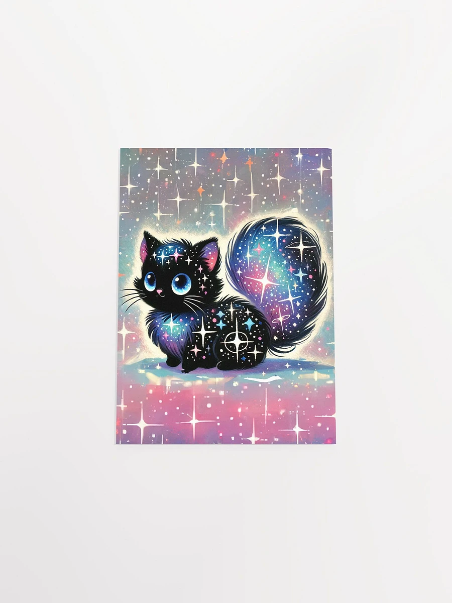 Cosmic Sparkle Fluffy Cat Premium Matte Fantasy Poster product image (32)