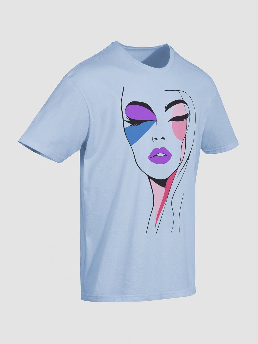 Minimalist Female Face Line Art T-Shirt – Modern Abstract Woman Drawing Tee product image (23)