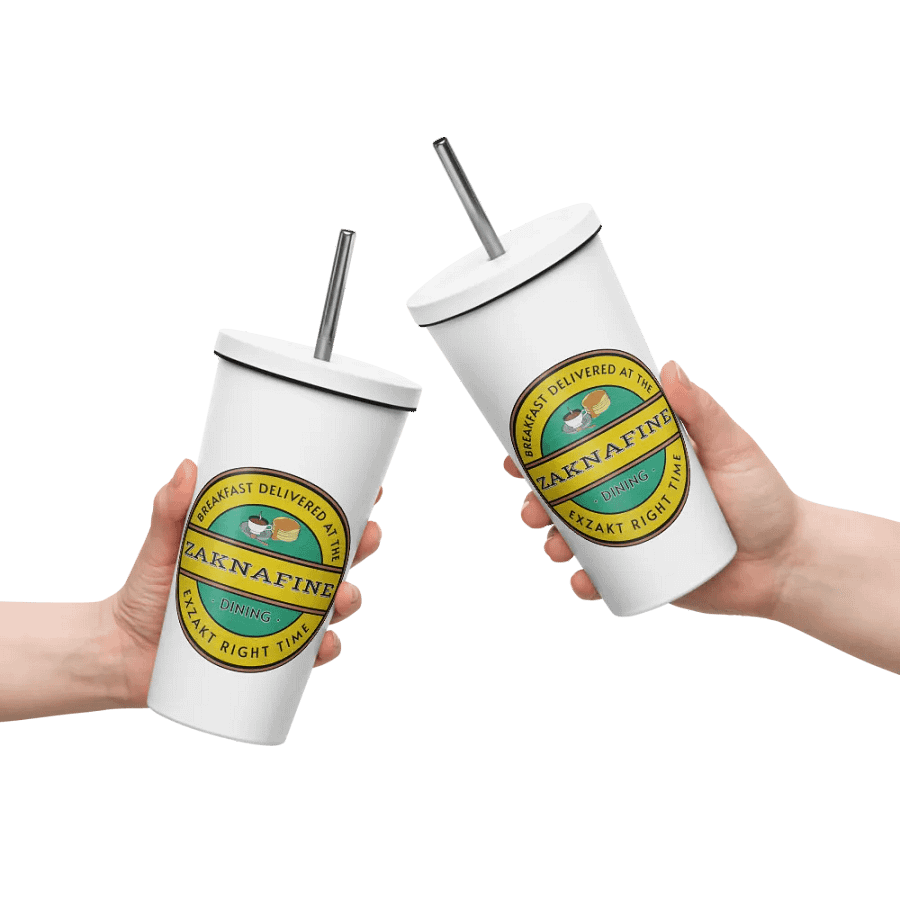 Zaknafine Dining Insulated Tumbler with a Straw product image (5)
