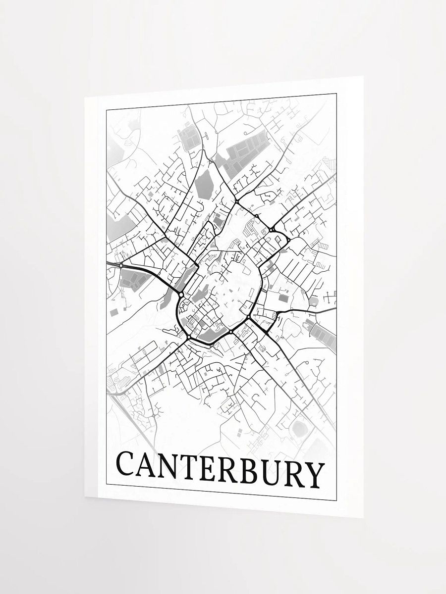Canterbury, England, city map print product image (10)