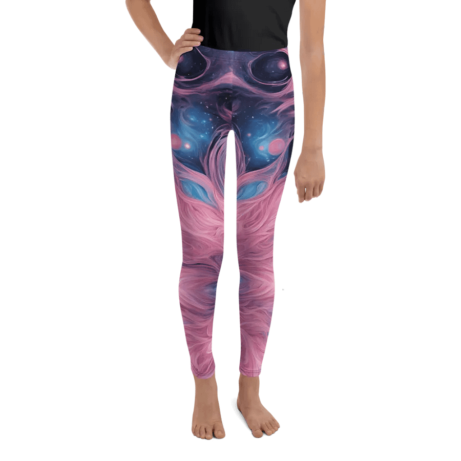 Cosmic Swirl Youth Leggings product image (8)