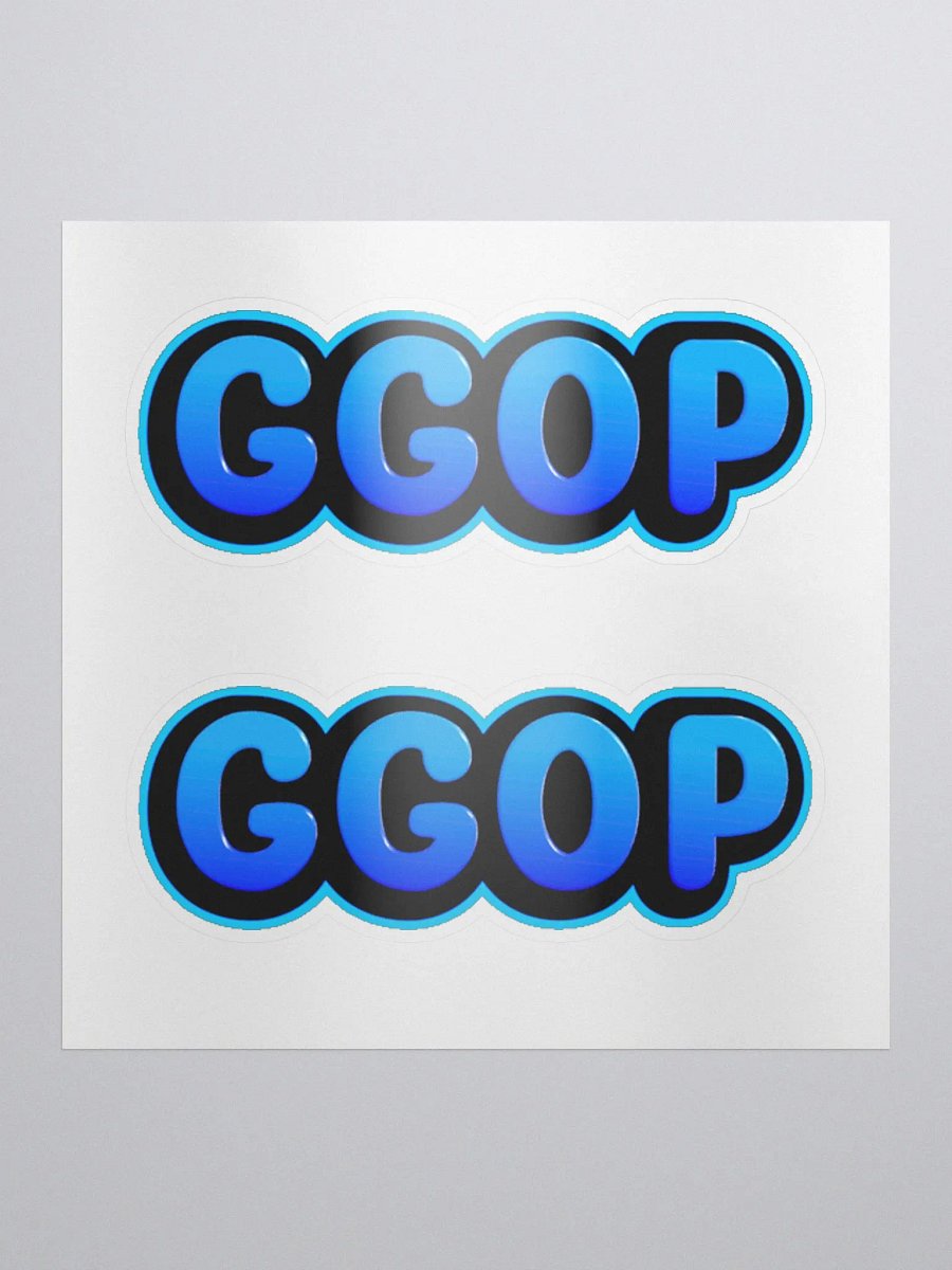 Blue GGOP Stickers product image (1)