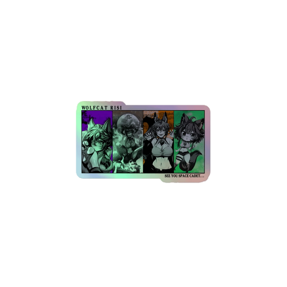 WolfcatRisi Space Cadet Holographic Sticker product image (1)