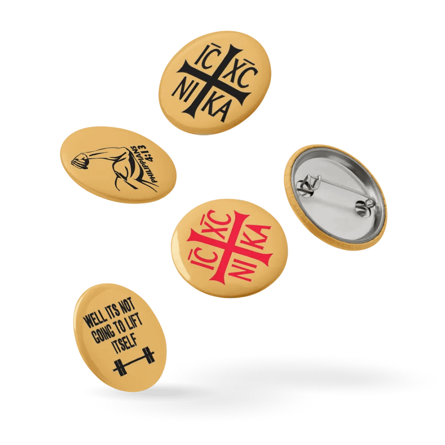 Victorious Christogram Pin Buttons Set product image (14)