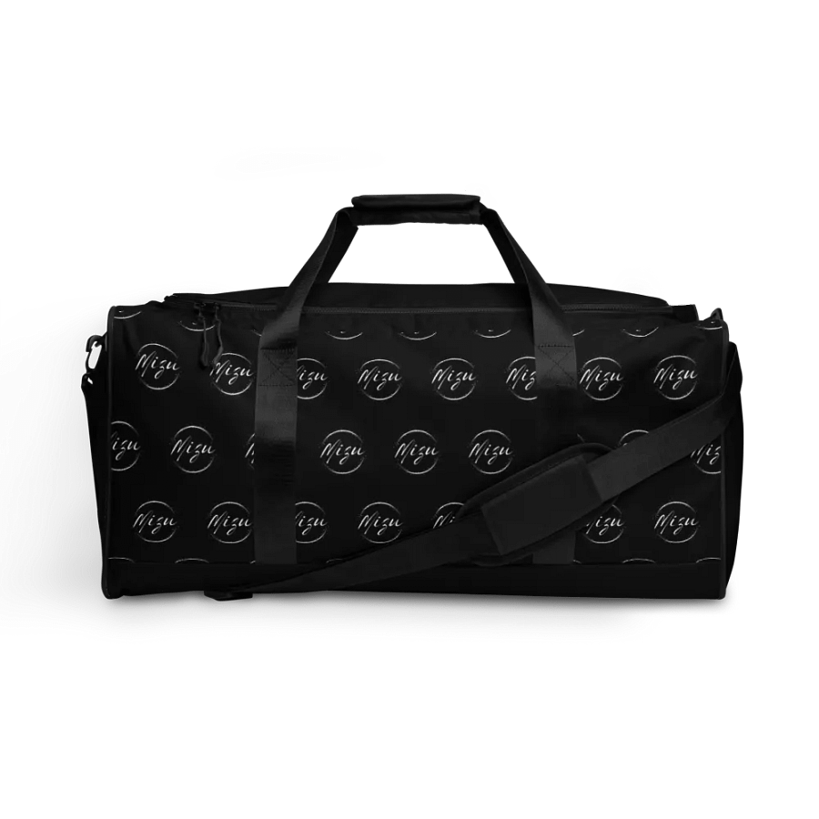 Duffle Bag, Black w/ Patterned White Logo product image (8)