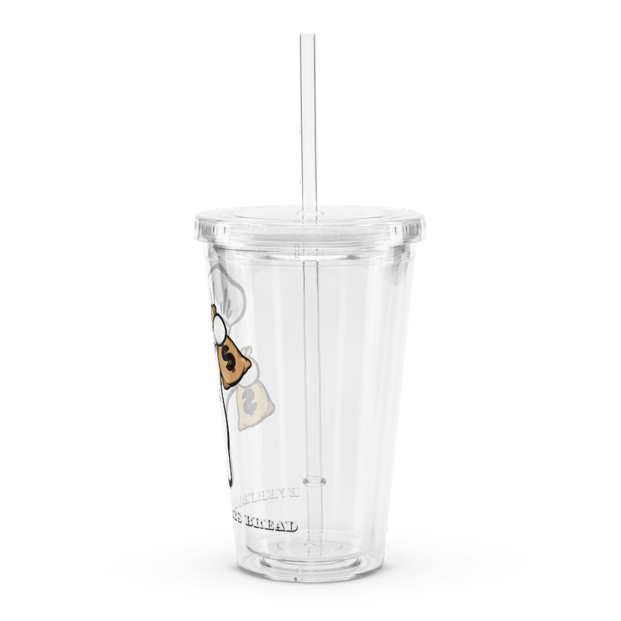 Everybody Eats Bread Clear Plastic Tumbler (16 oz) product image (4)