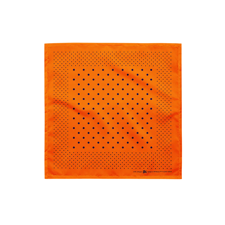 Hunters Orange & Navy Polka Dot Bandana product image (1)