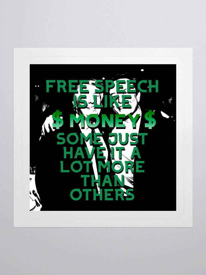 FREE SPEECH Sticker product image (2)