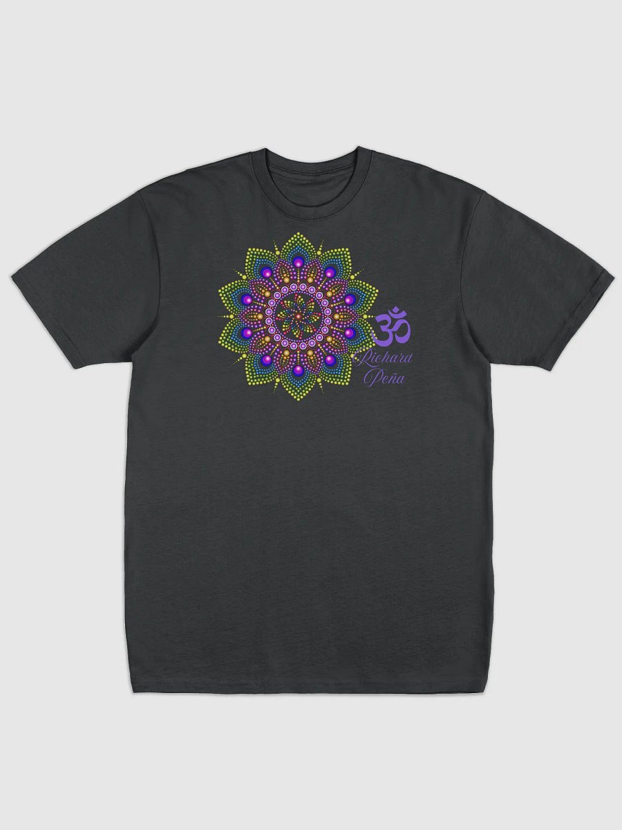 Purple Om Richard Peña on black t-shirt product image (1)