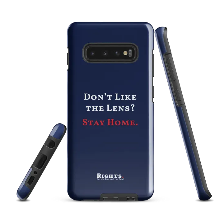 Don't Like the Lens? Stay Home. Samsung® Tough Case in Blue product image (2)