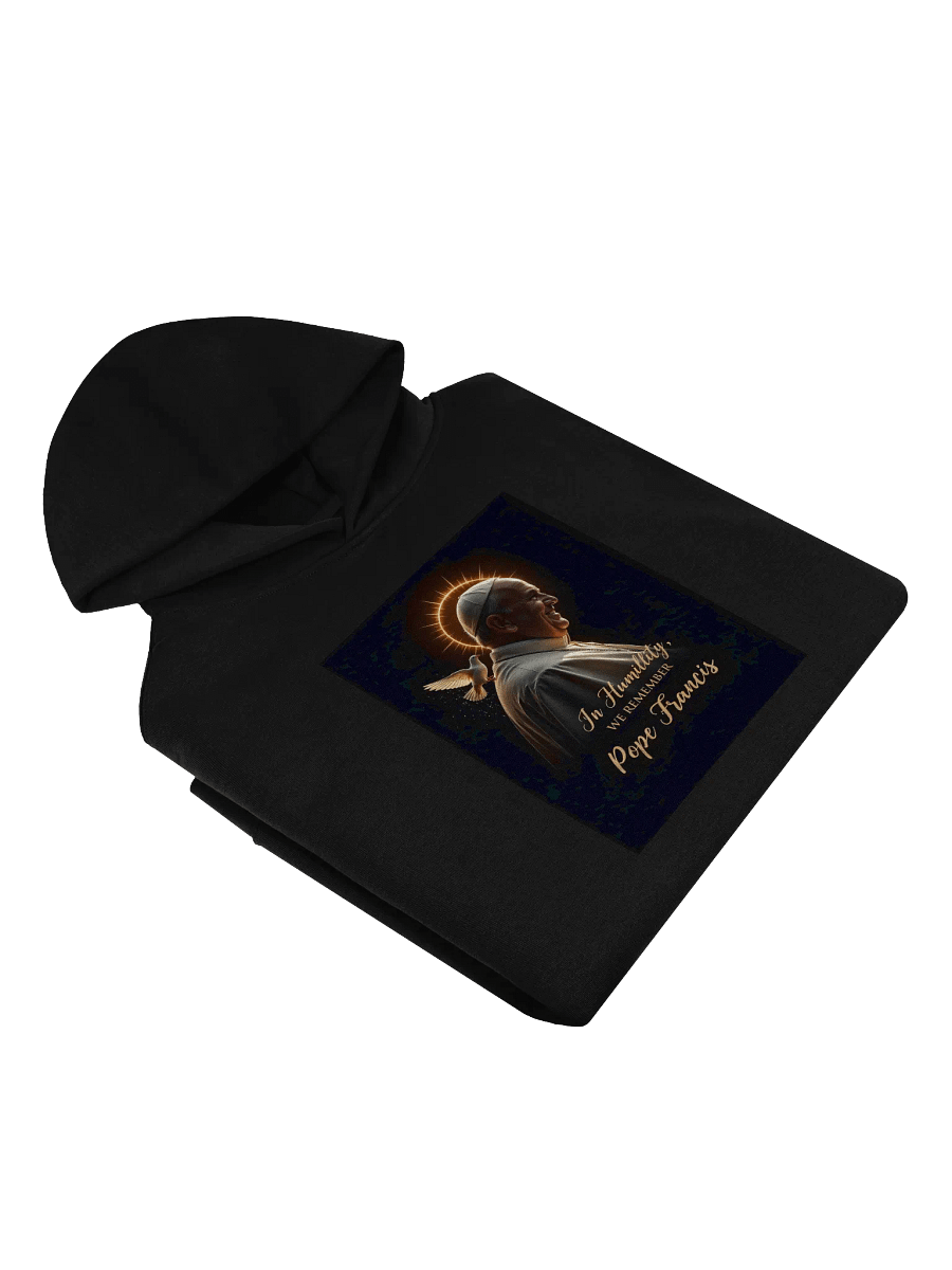“In Humility, We Remember” Pope Francis Tribute Hoodie – Limited Edition product image (4)