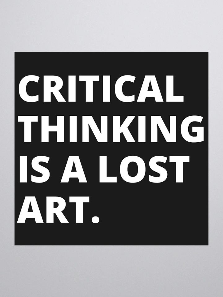 Critical Thinking Sticker. product image (3)