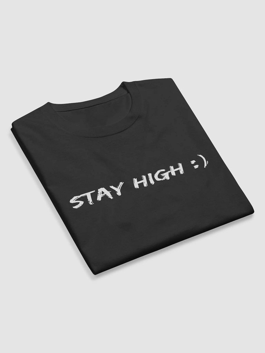 Black Champion Long Sleeve Stay High Shirt (White Text) product image (6)