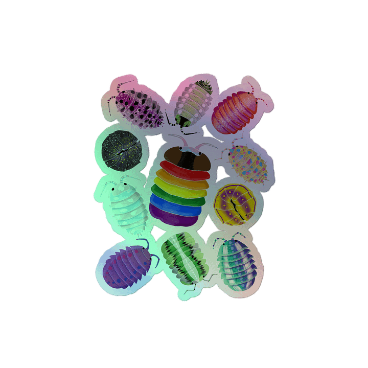 Pride for All One Big Pile Holographic Sticker product image (2)