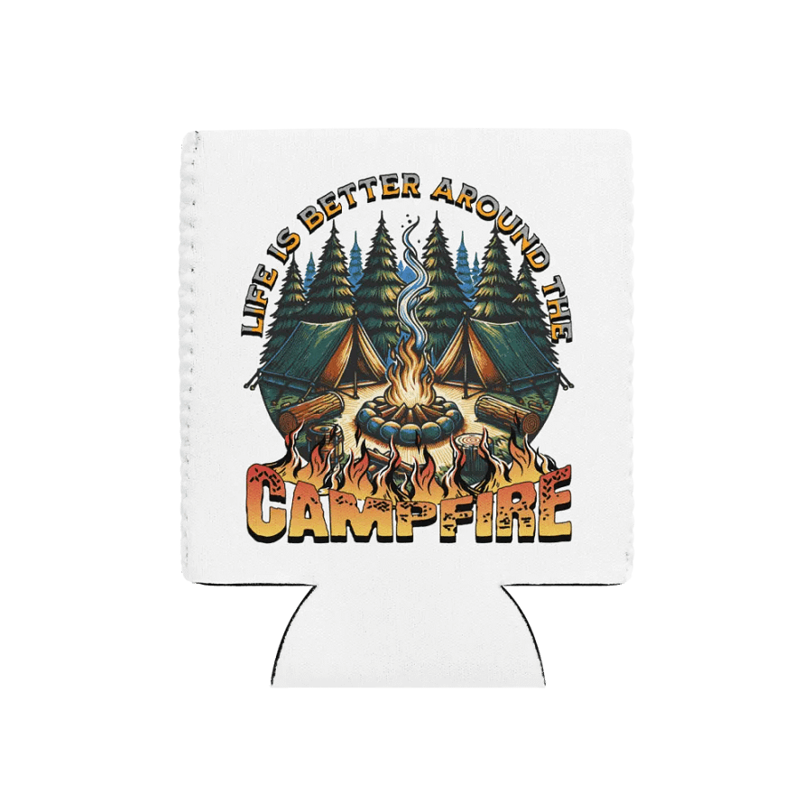 Life Is Better Around The Campfire Tales Can Cooler product image (1)