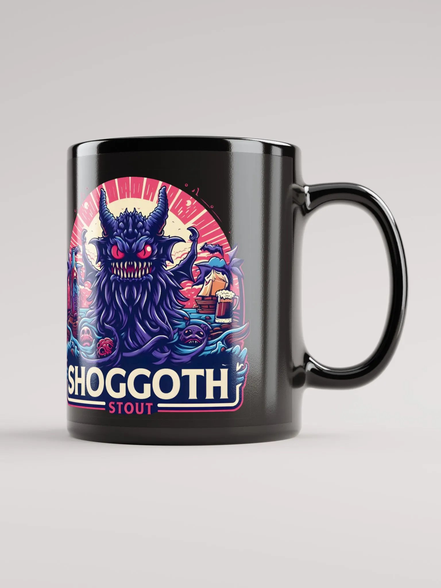 Shoggoth Stout Black Glossy Mug product image (1)