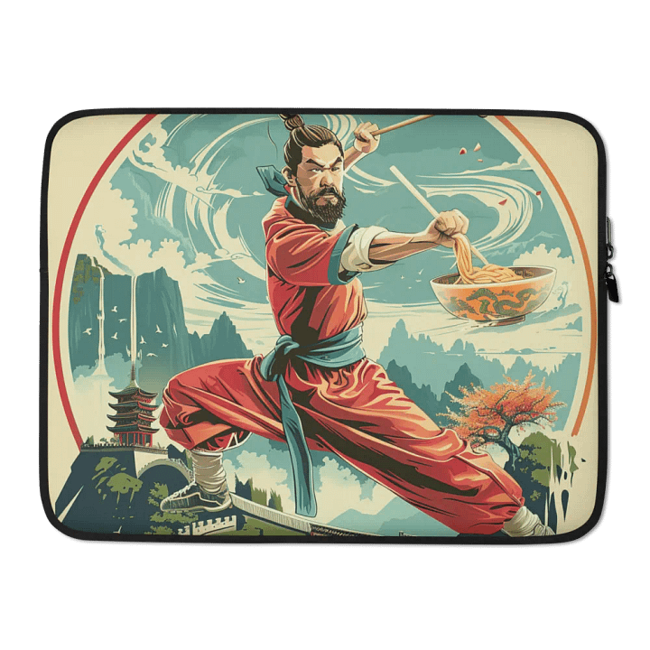 Kung Fu Noodles Laptop Sleeve product image (2)