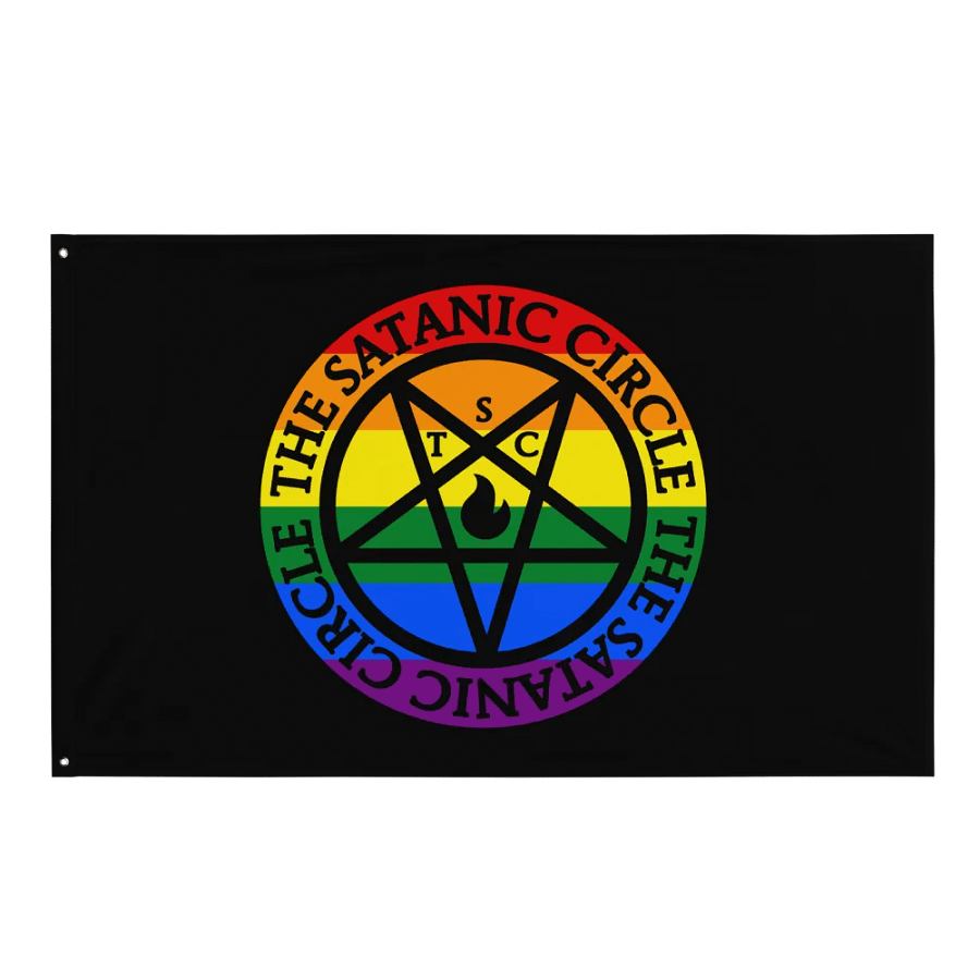 The Satanic Circle - Indoor Logo Pride Flag product image (1)