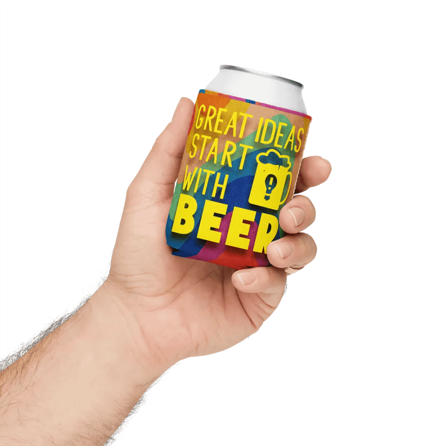 Great Ideas Start with Beer Can Cooler – Fun & Insulated Beer Lover Gift product image (6)