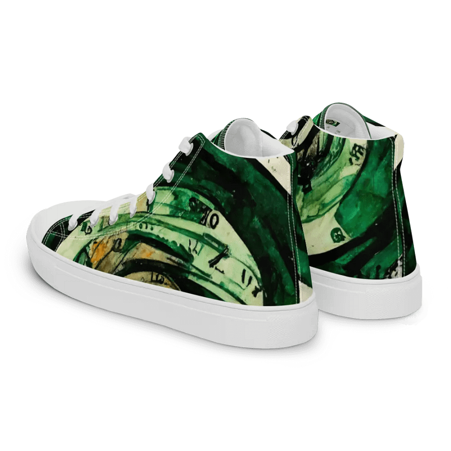 Spiral Clock Women's canvas High Tops product image (5)