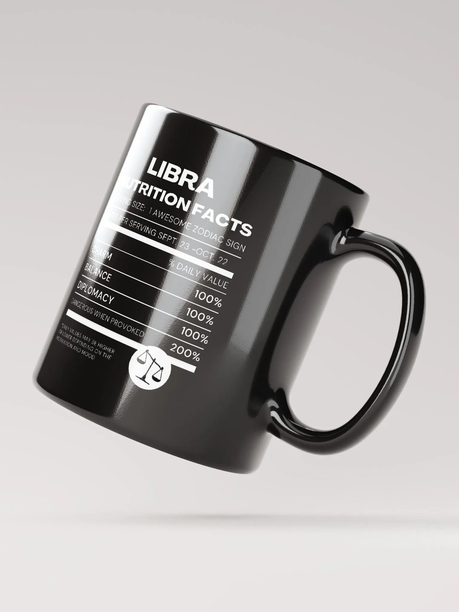 Libra Nutrition Facts Mug product image (4)