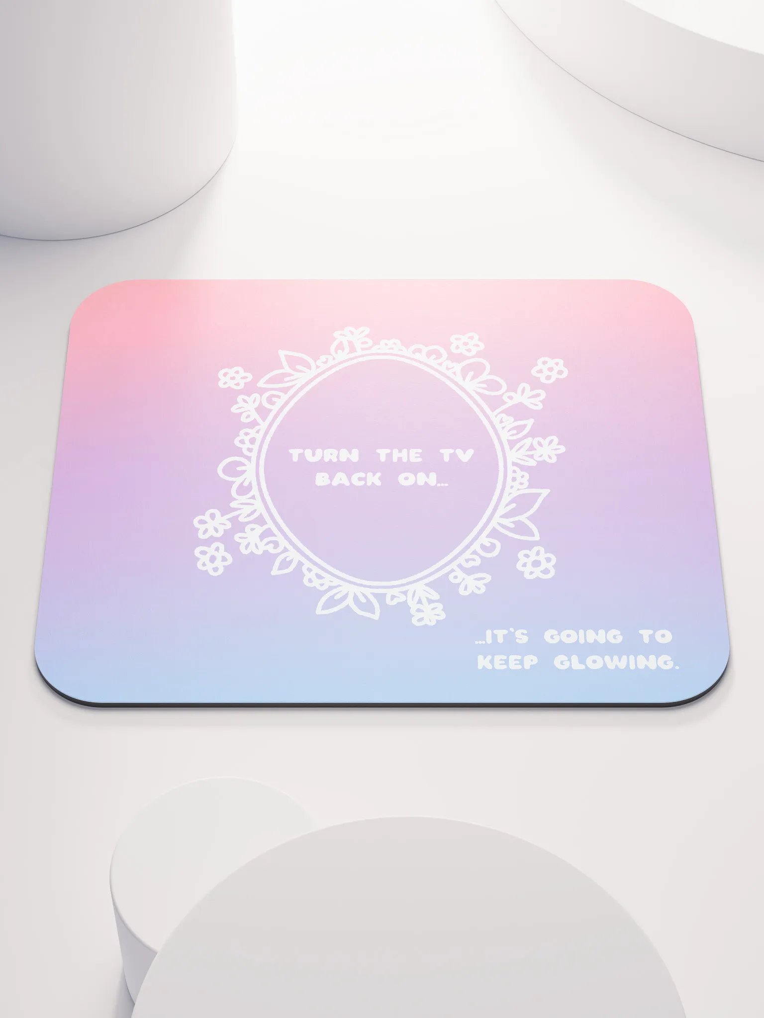 Turn On The TV Mousepad product image (1)