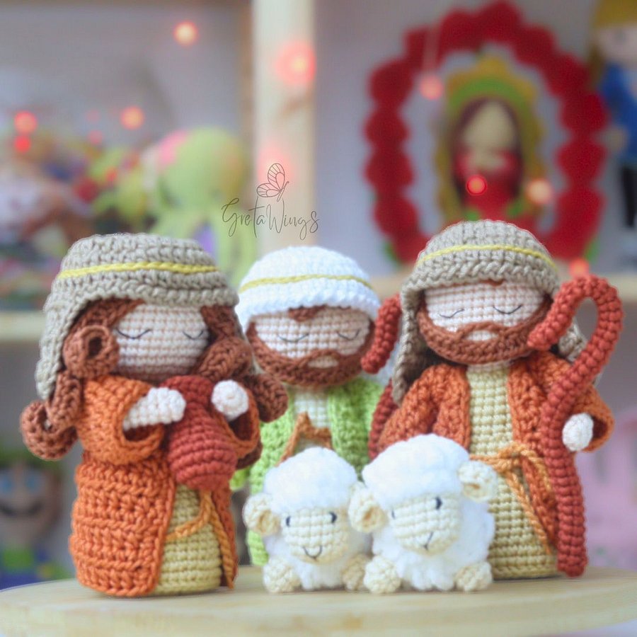 The Holy Family Amigurumi: Complete Nativity Set Pattern Bundle - GretaWings (Digital Download) product image (12)