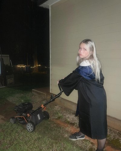 converted myself to a ravenclaw and now i push mower?