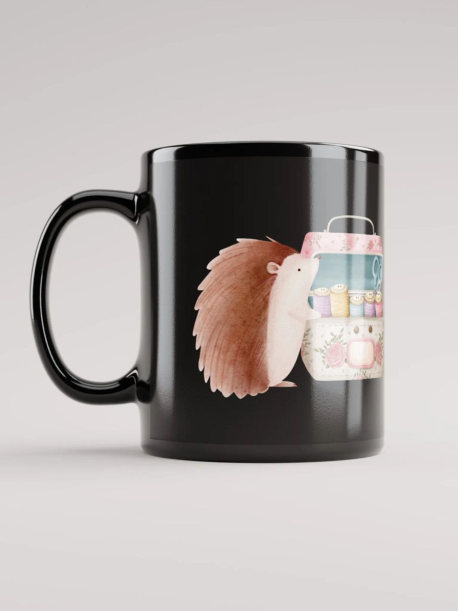 Maple's Sewing Kit | Black Glossy Mug product image (3)