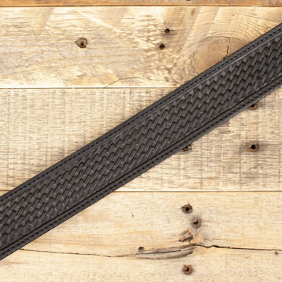 Amish Handmade Basketweave Embossed Ranger Belt - Yoder Leather product image (3)