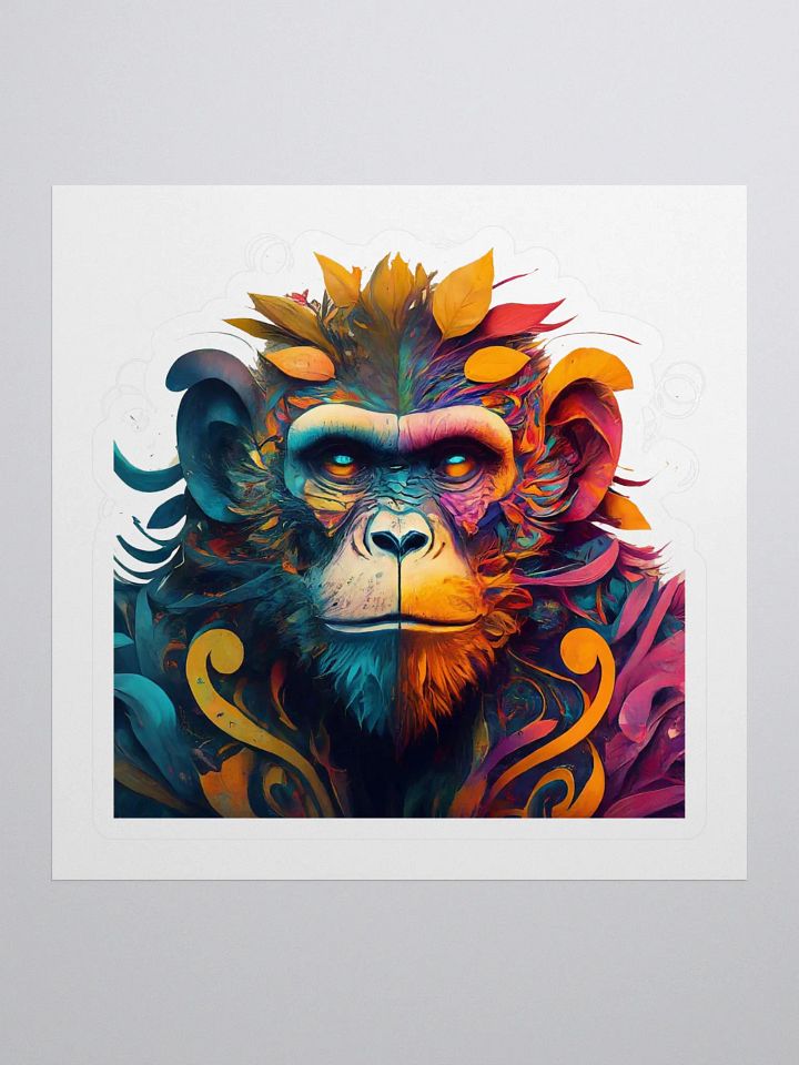 Symmetrical Monkey Kiss Cut Stickers product image (1)