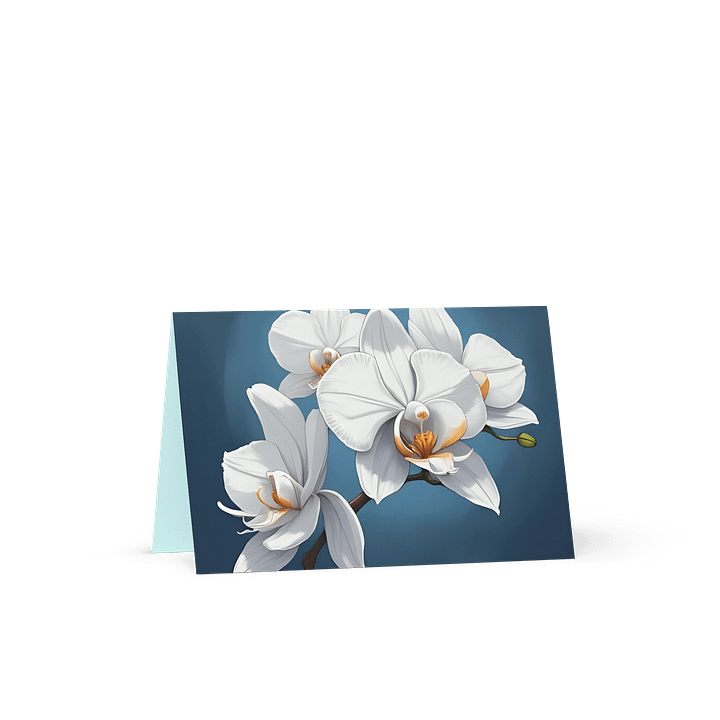 White Orchid Greeting Card product image (1)