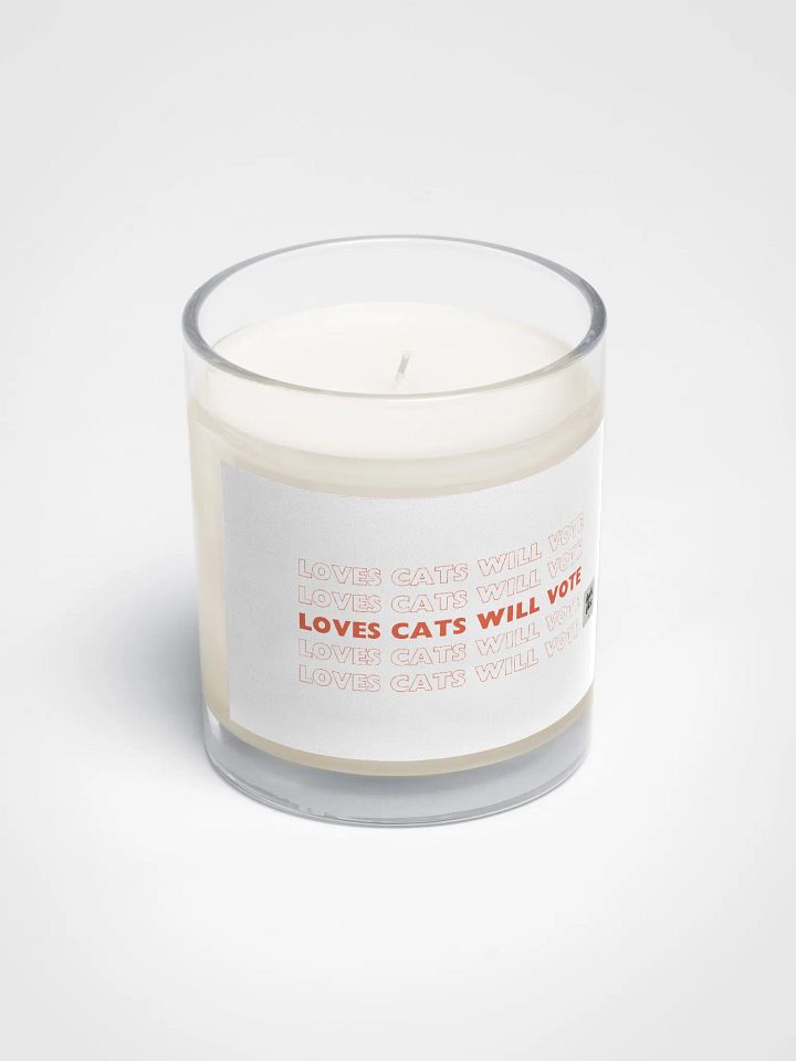 Loves Cats Will Vote Soy Wax Candle product image (2)