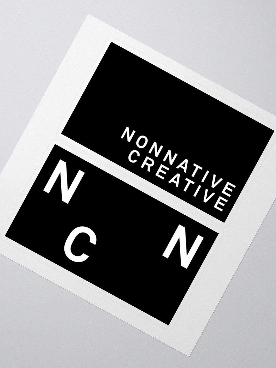 Nonnative Creative Logo Stickers (Black Background) product image (4)