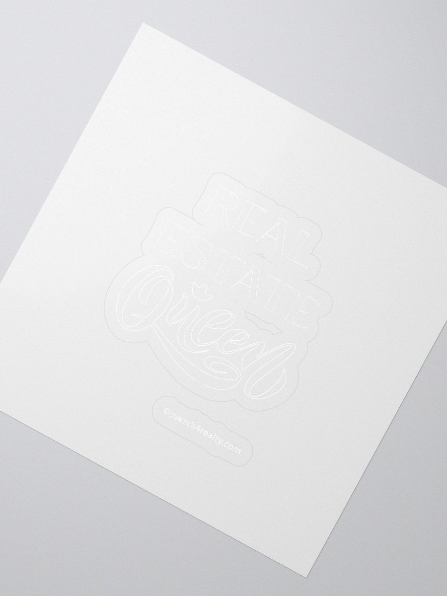 Real Estate Queen Kiss Cut Stickers product image (2)