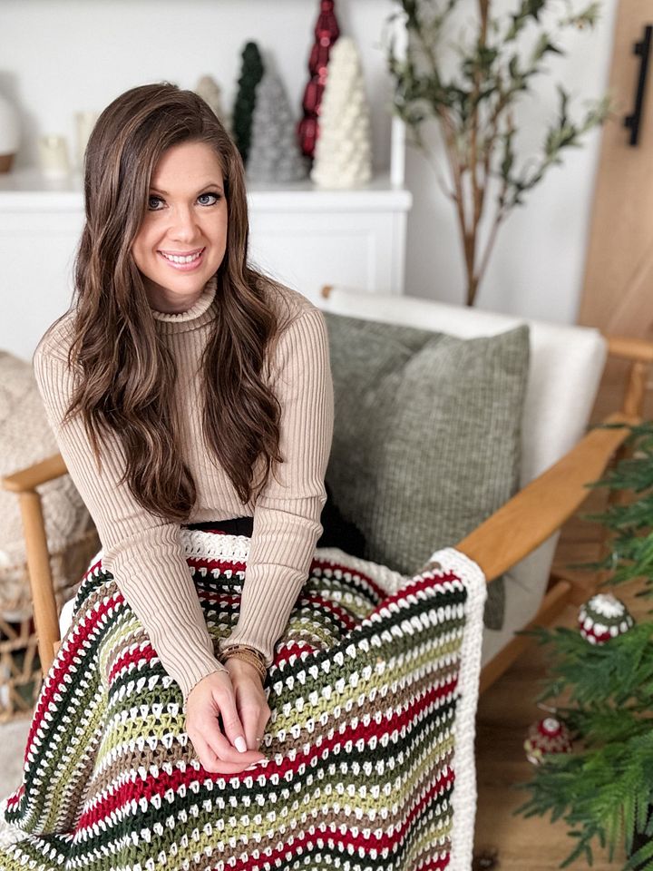 Holiday Weave Blanket Crochet Pattern product image (2)