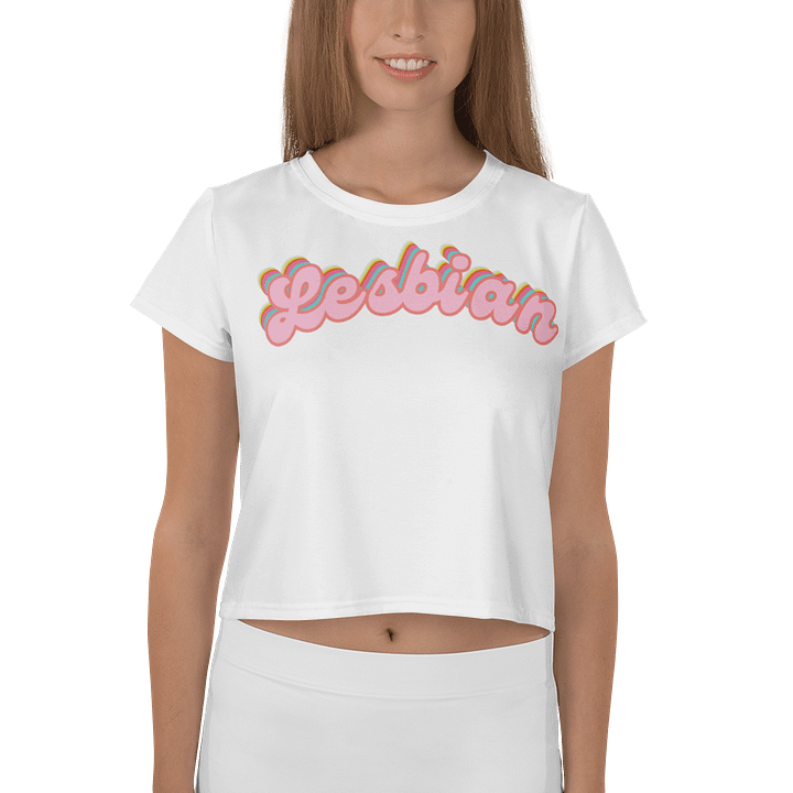 LGBTQIAP2S+ 2025, Curved Lesbian, Crop Top product image (2)