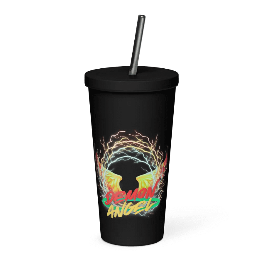 demon angel wings drinking bottle product image (4)
