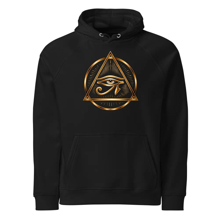 [Eye of Horus] - Unisex Eco Raglan Hoodie product image (1)