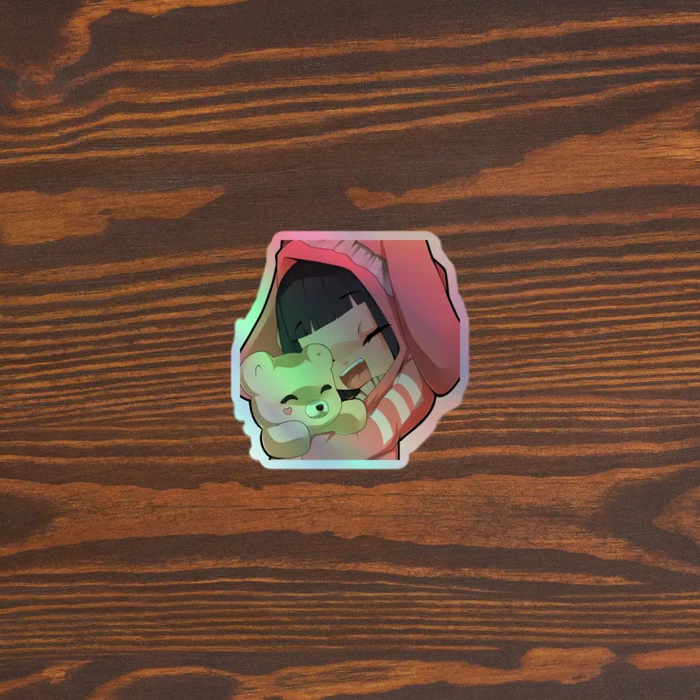 Bunny Feng Teddy Sticker (Holographic) product image (5)