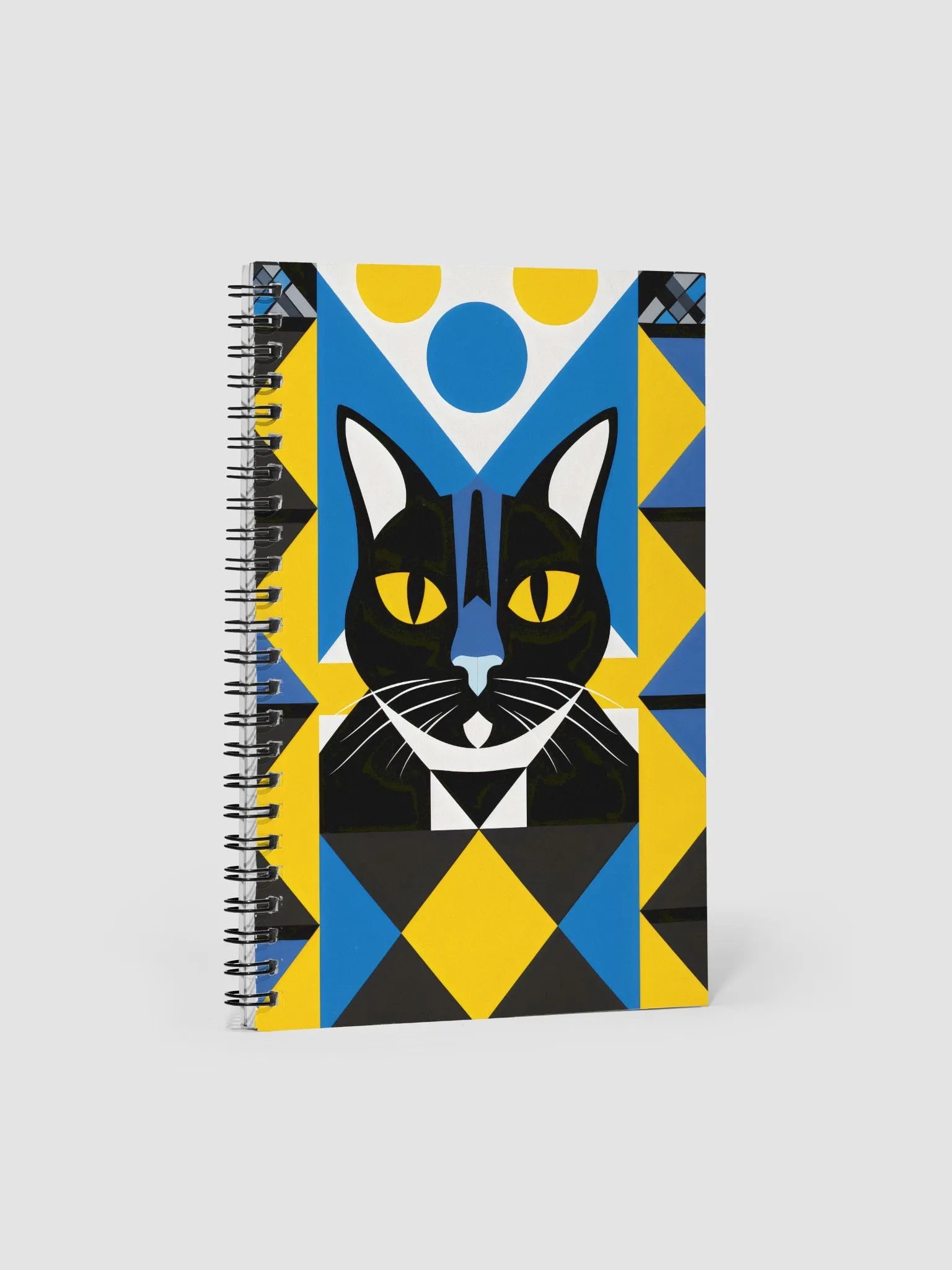 Geometric Cat Dreams Spiral Notebook product image (1)