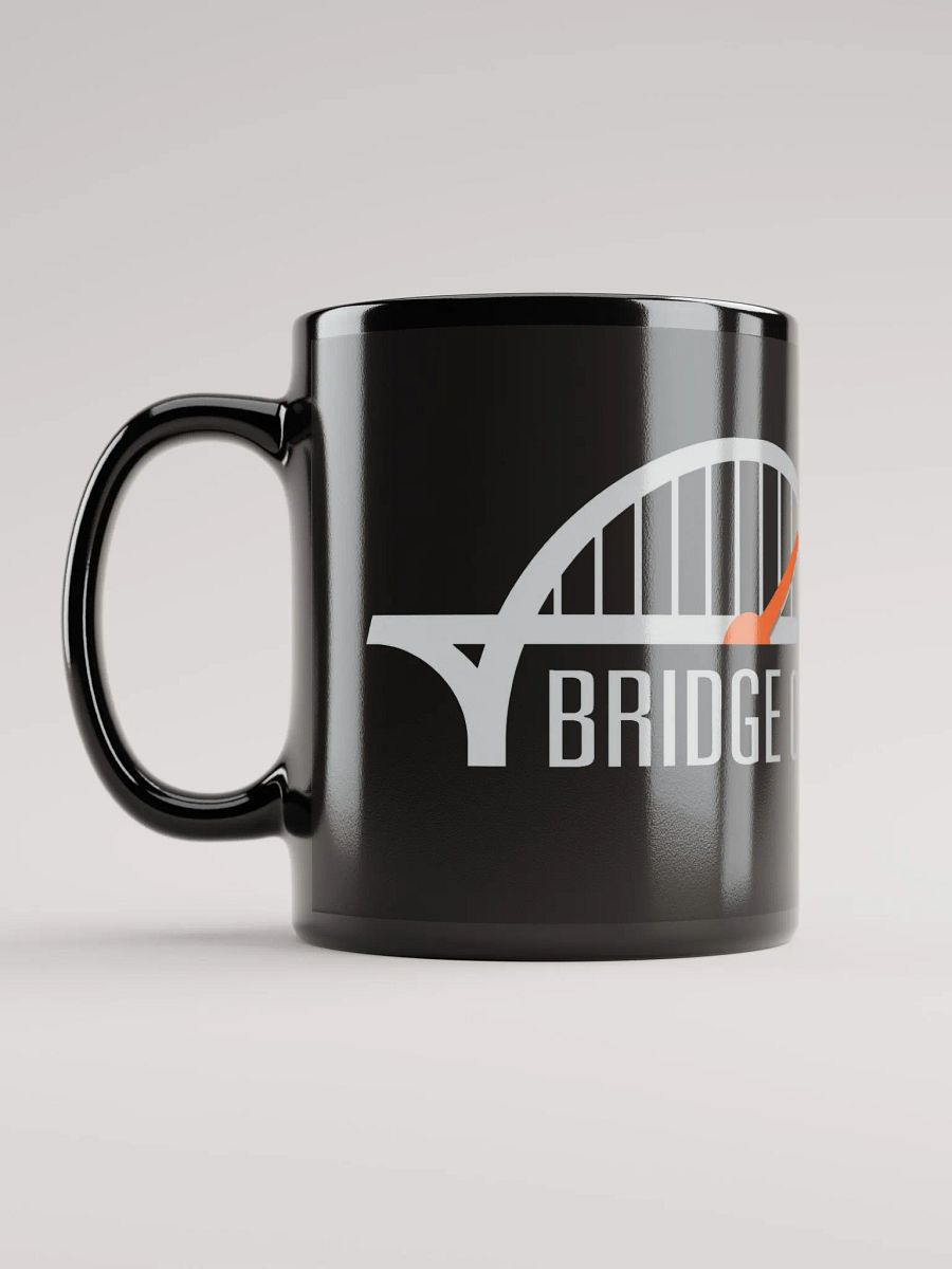 Black BCA Grey/orange tachometer logo mug product image (6)