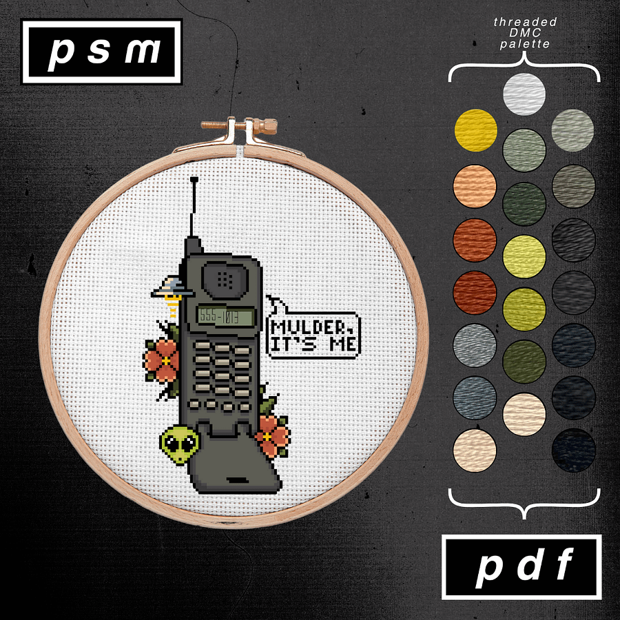 'Mulder It's Me' X-Files Cell Phone Pattern product image (1)