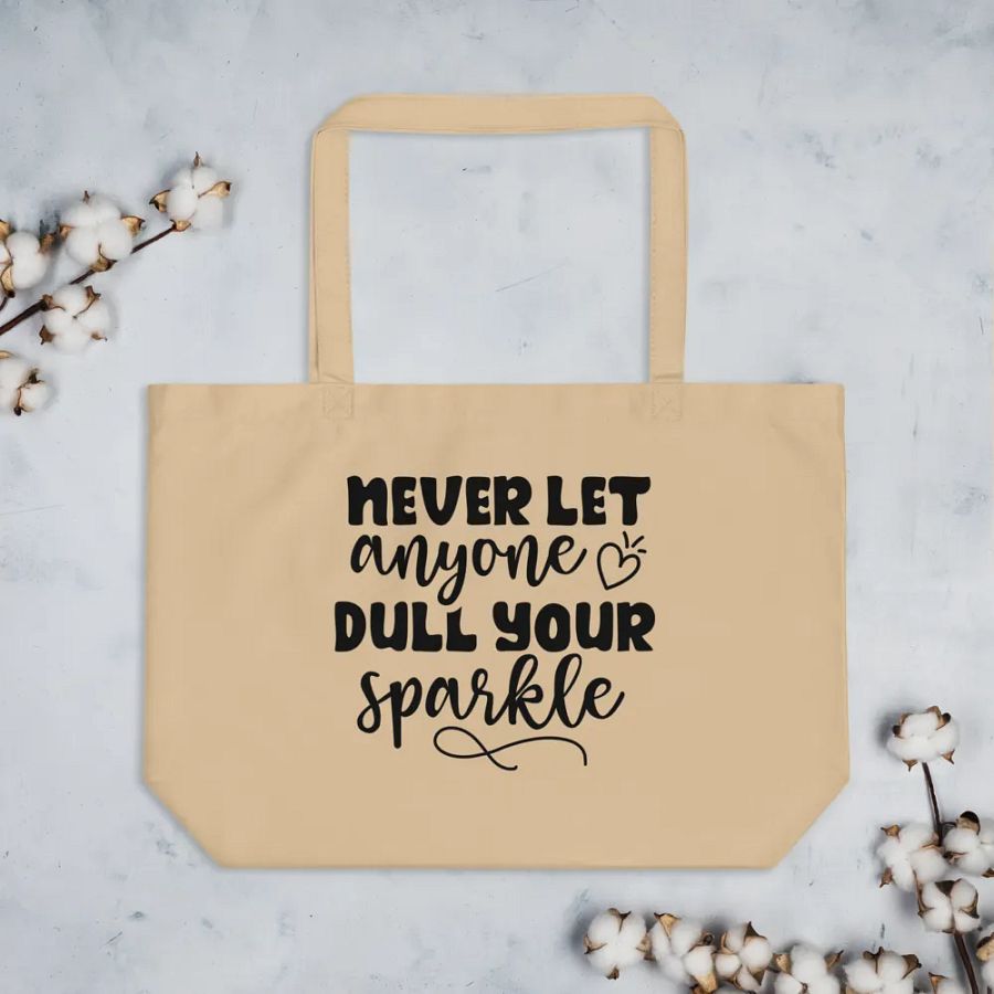 Never Let Anyone Dull Your Sparkle Tote product image (4)