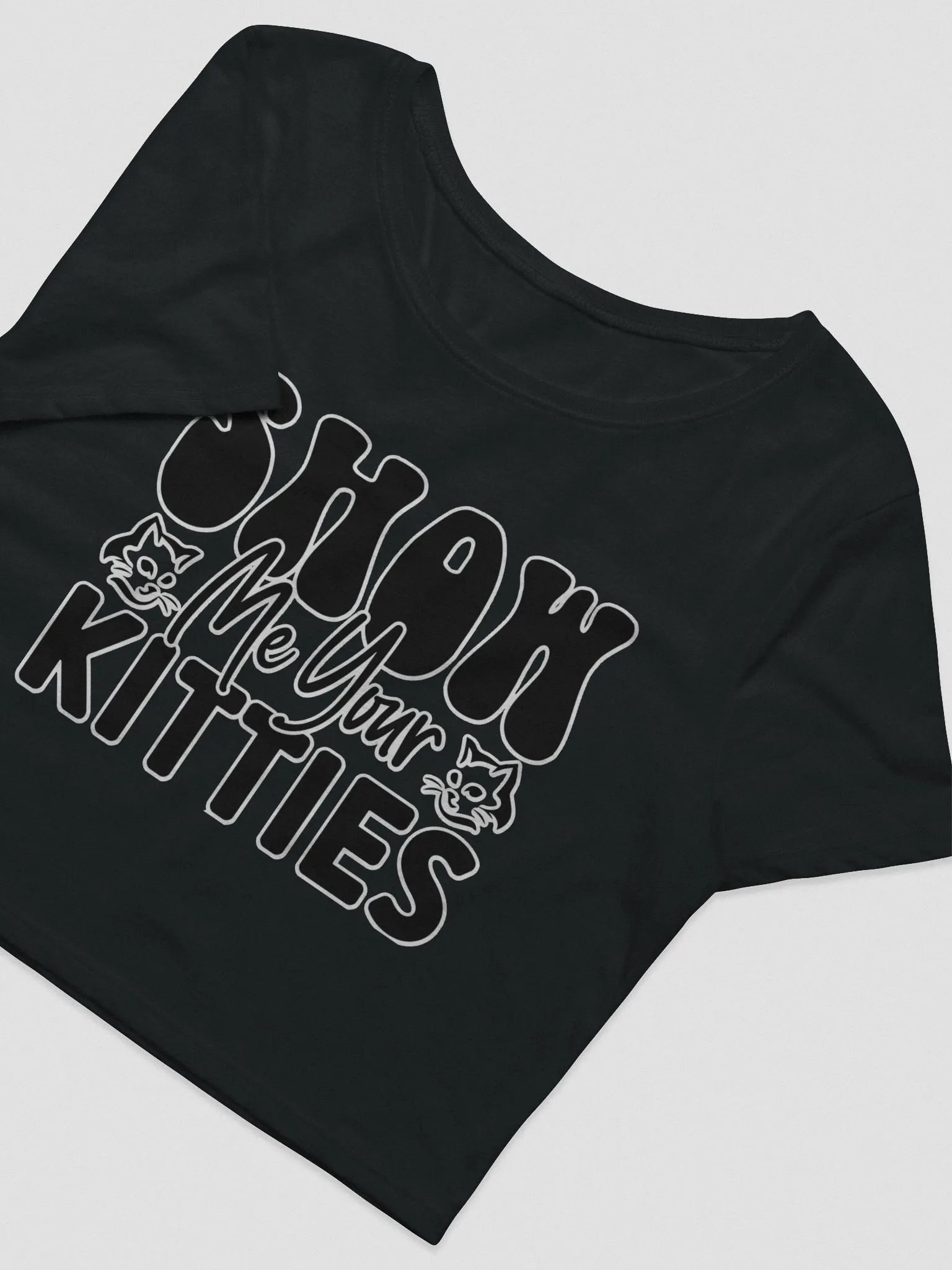 Show Me Your Kitties Crop T-Shirt product image (3)