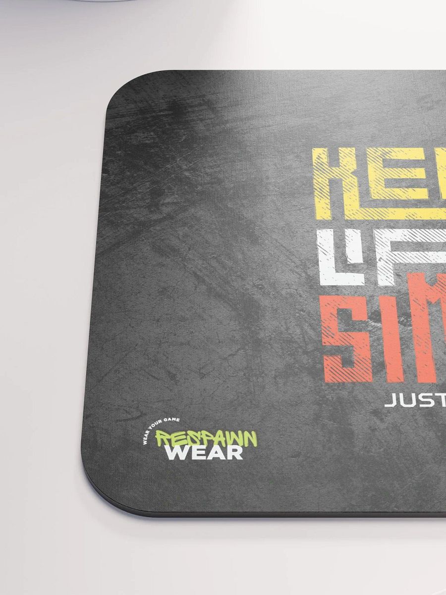 Keep Life Simple Mouse Pad product image (6)