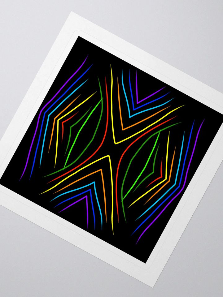 Vibrant Spectrum Kiss Cut Stickers product image (2)