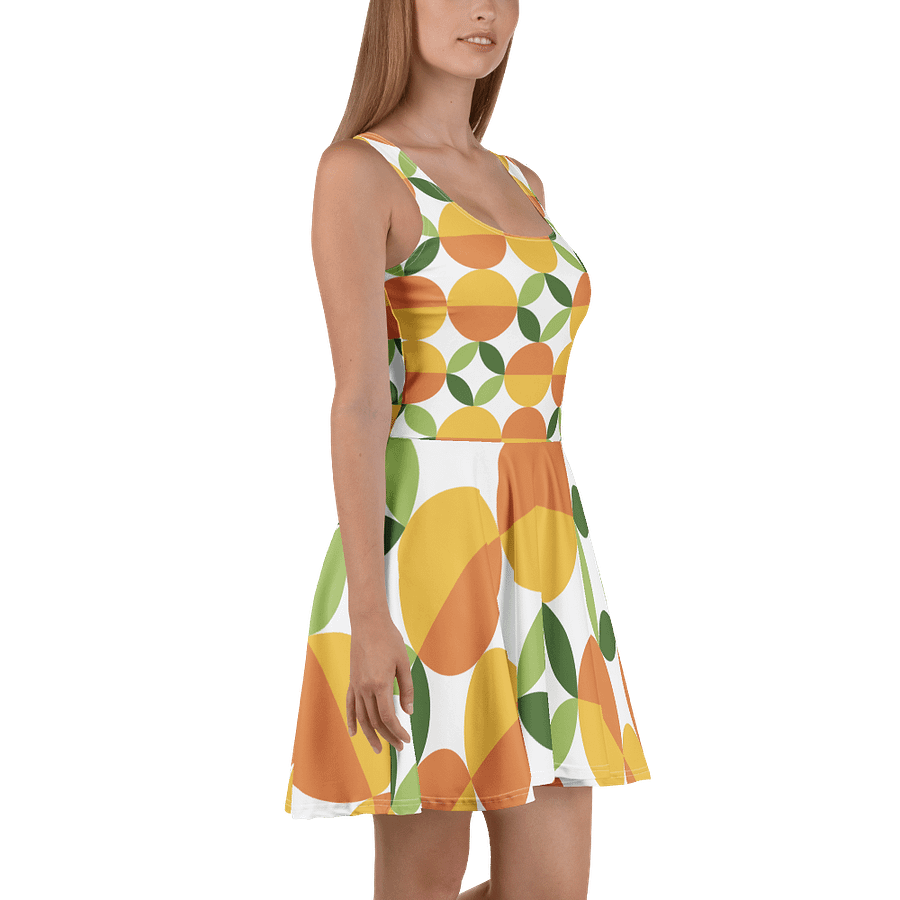 Geometric Fusion Sleeveless Skater Dress product image (3)