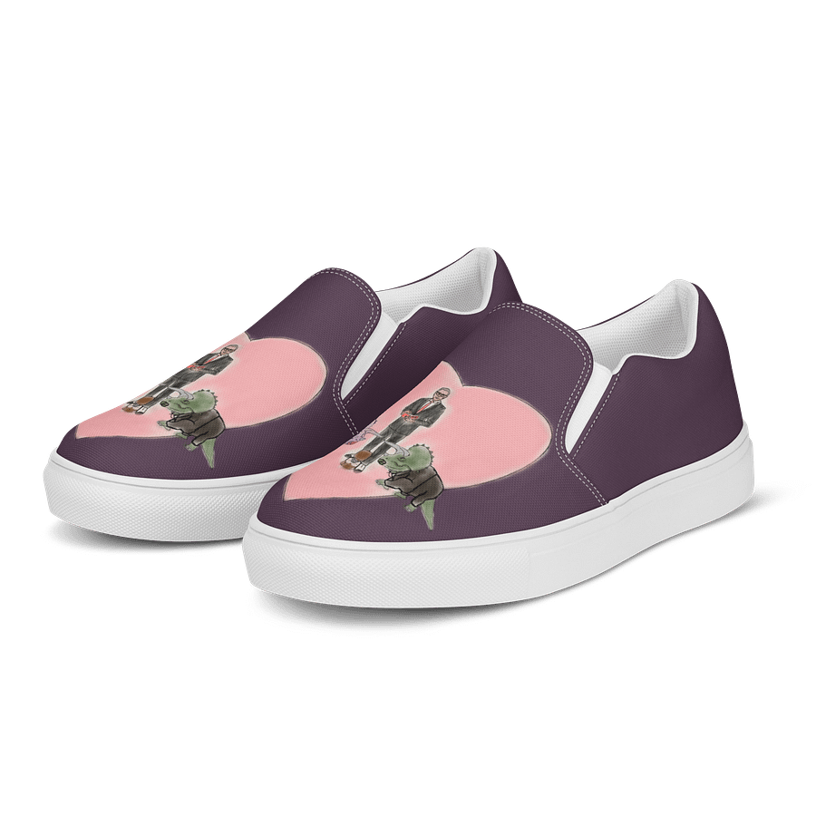"Jurassic Park Wedding" Canvas Slip On Shoes (Men's) product image (3)